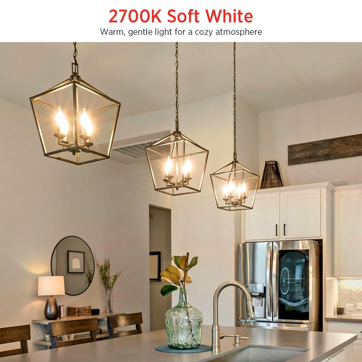 Sengled E12 60W-equivalent LED bulb delivering energy-efficient lighting in a fixture.