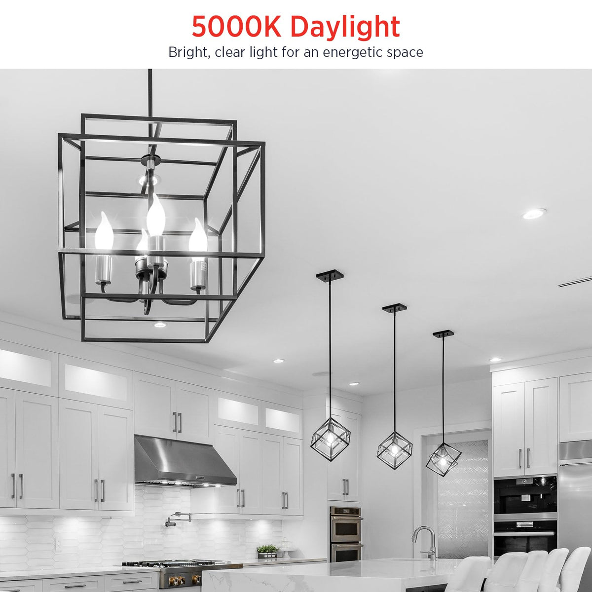 Sengled E12 candle LED bulb daylight 5000K for clear task lighting