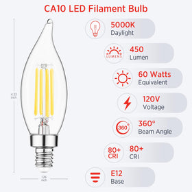 Sengled E12 candle LED bulb dimmable for smooth mood lighting