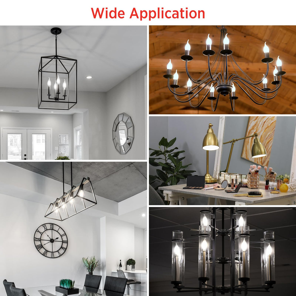 Sengled E12 candle LED bulb pack6 ready for quick chandelier upgrades