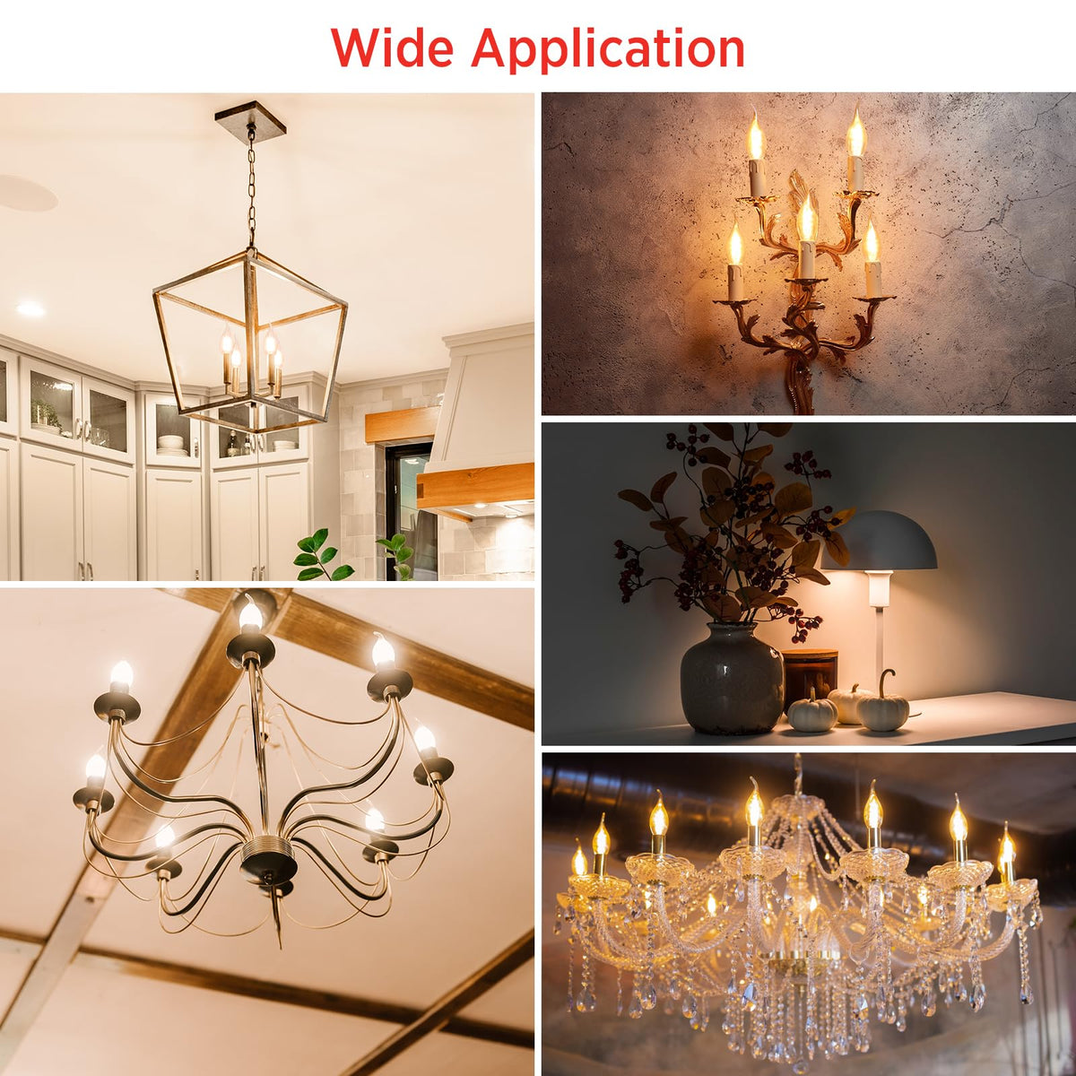 Six-pack of Sengled E12 bulbs ready for easy chandelier upgrades.
