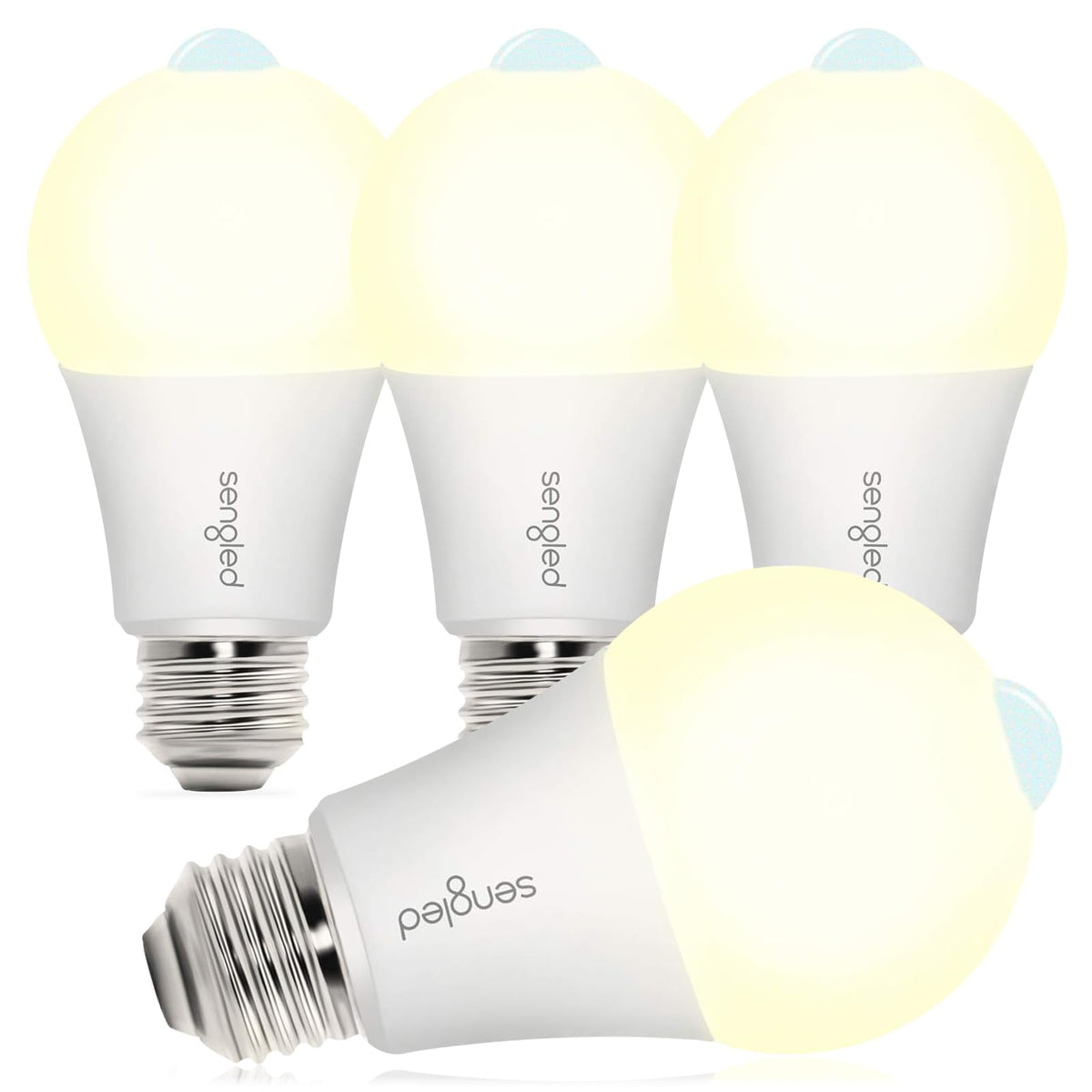 Sengled motion sensor bulb on porch at dusk, automatic lighting for safer entry.