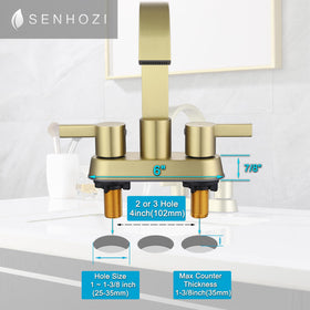 Senhozi includes mounting hardware and supply hoses for quick setup