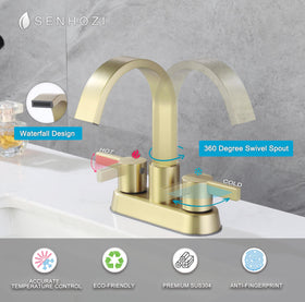 Senhozi pop-up drain included for easy sink maintenance
