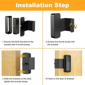 SENLEG Blink Doorbell Mount door-thickness adjustment enables versatile fit