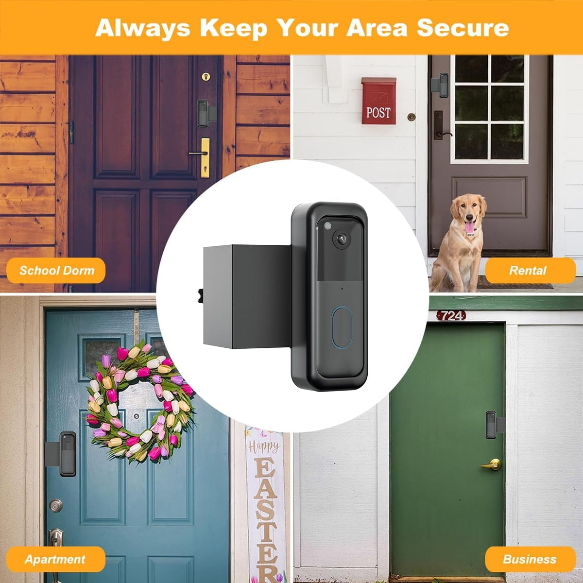 SENLEG Blink Doorbell Mount included accessories illustrate complete setup kit