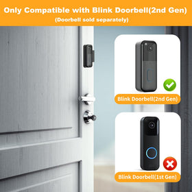 SENLEG Blink Doorbell Mount side profile highlights compact, vandal-resistant design