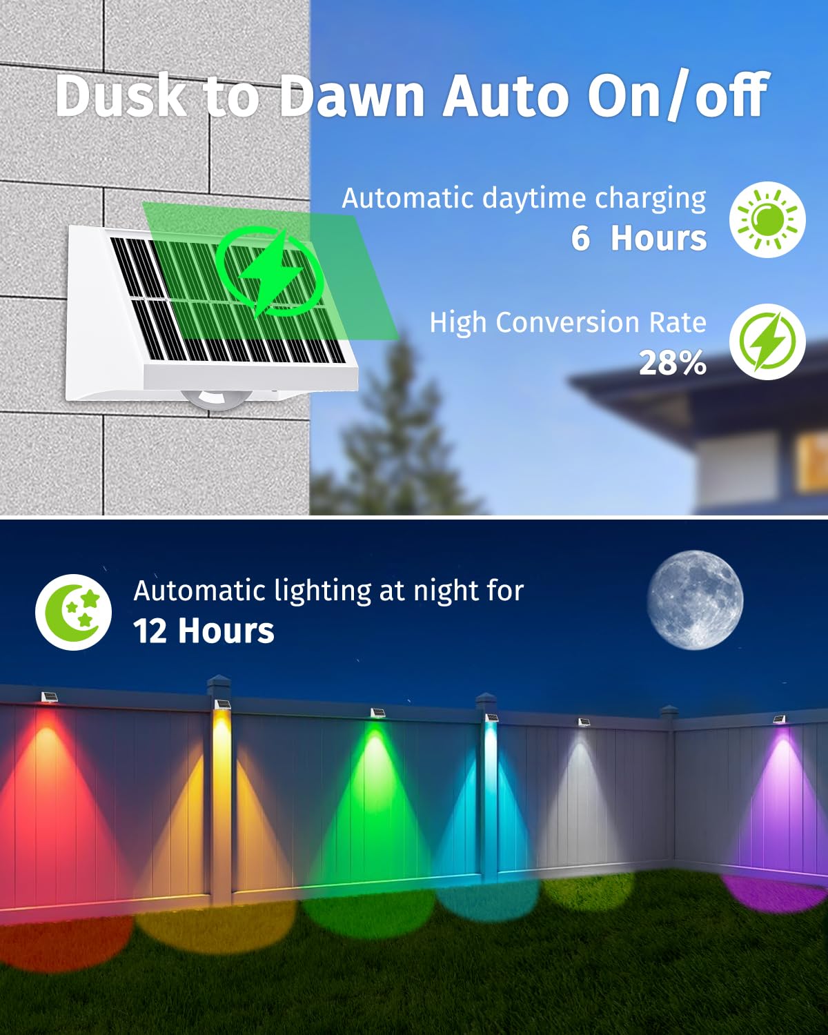 SenLuKit LED deck light RGB option for festive outdoor ambiance.