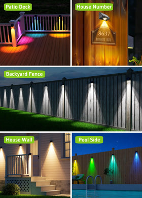 SenLuKit 12-pack solar lights cover large patios and fences affordably