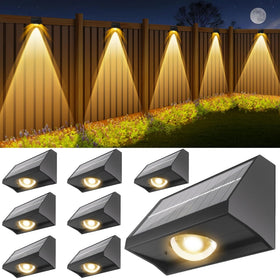 SenLuKit solar fence light with spot lens delivers bright outdoor illumination and energy efficiency.