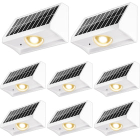 SenLuKit solar fence light with spot lens for bright, focused outdoor illumination.