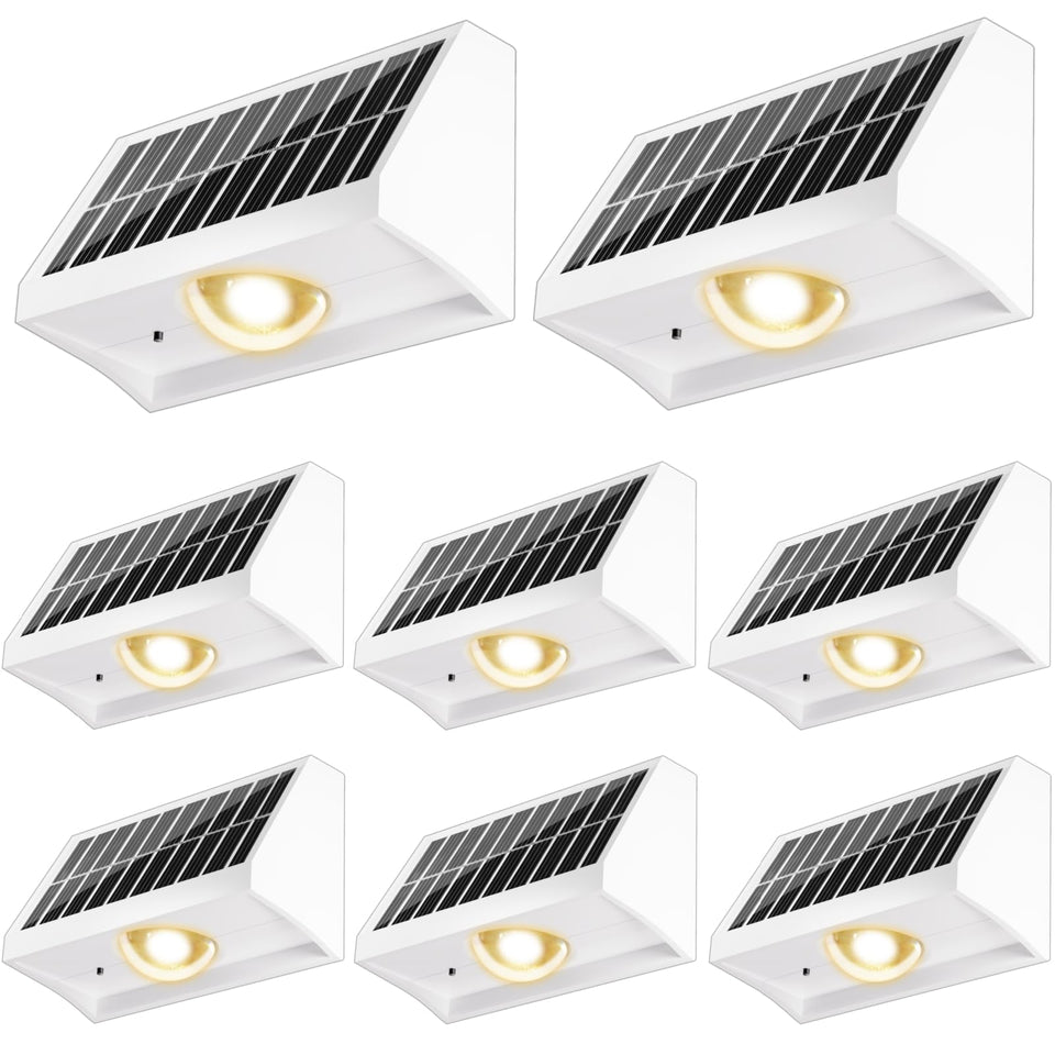 SenLuKit solar fence light with spot lens for bright, focused outdoor illumination.
