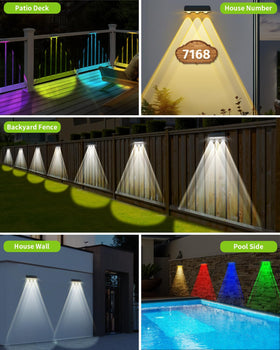 SenLuKit backyard décor fence lights illuminate paths and prevent trips