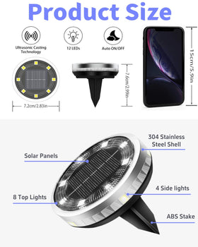SenLuKit easy install spike light securing into soil or decking