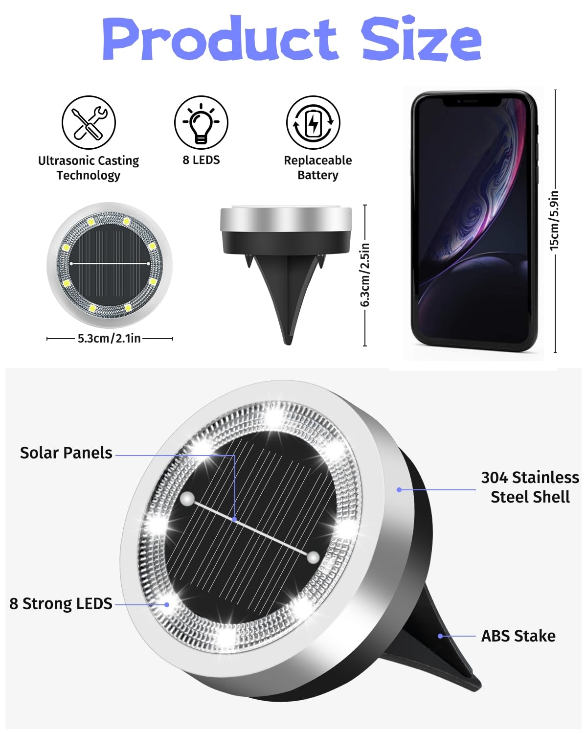 SenLuKit weatherproof yard light suitable for all-weather outdoor use