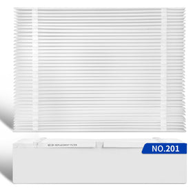 Senowi 2-pack 201 replacement filters ready for Space-Gard 2200, supports clean air.