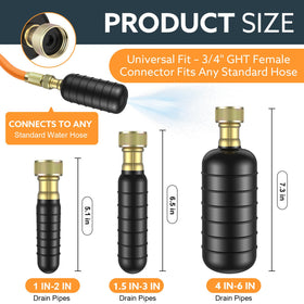 Senshare hose connection demonstrates easy water-powered operation without tools.