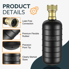 Senshare pressure-safe bladder shows safe 40-80 PSI operation for deep clogs.