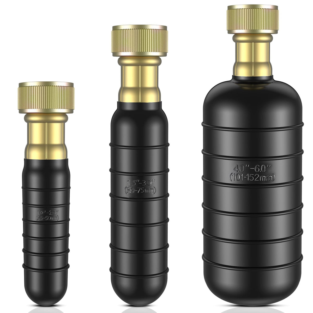 Senshare small 1-2 inch drain bladder in use for quick unclogging of sinks and showers.