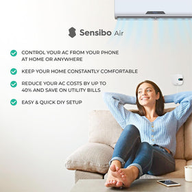 Sensibo Air remote access lets you adjust temperature from anywhere.