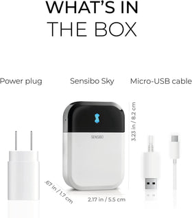 Energy-saving mode with Sensibo Sky helps optimize cooling.