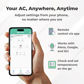 Geofencing with Sensibo Sky activates cooling as you approach home.