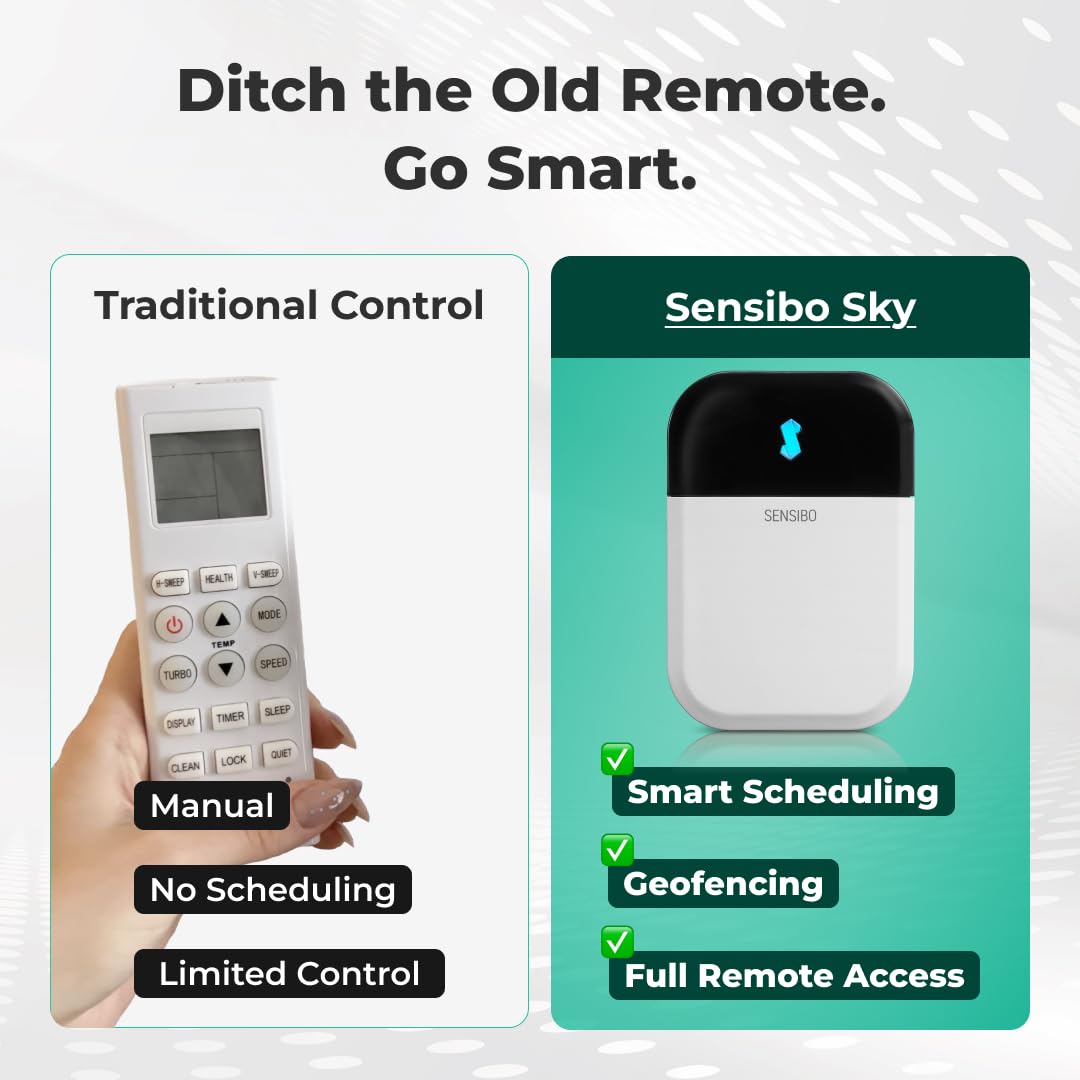 Sensibo Sky app lets you control temperature from anywhere.