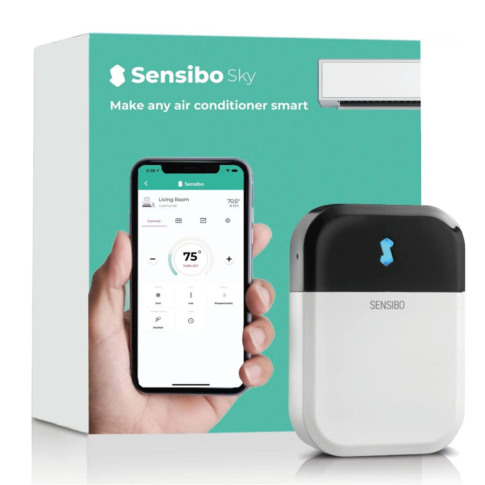 Sensibo Sky wall-mount installation for quick setup and smart cooling.