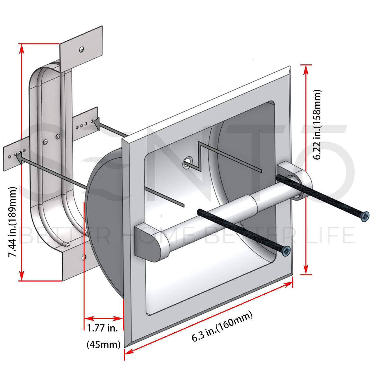 SENTO heavy-duty die-cast zinc construction detail, built to endure daily use
