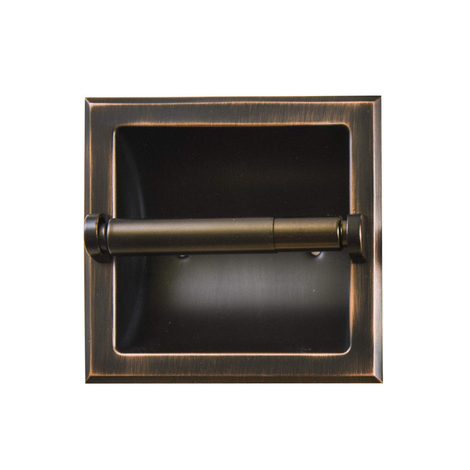SENTO recessed oil-rubbed bronze toilet paper holder wall mount, durable and stylish