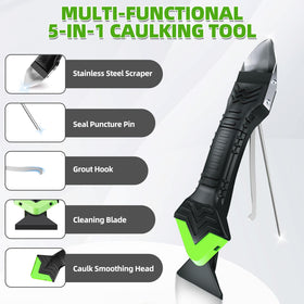 Sentoo caulk removal tool with stainless steel head for tough old caulk.