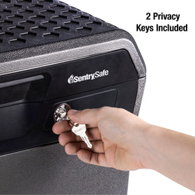 SentrySafe document-storage area for organizing passports and birth certificates.