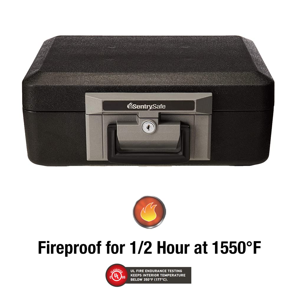 SentrySafe fireproof safe box key lock emphasizes privacy and controlled access