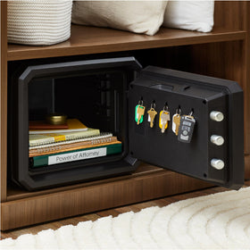 SentrySafe FPW082KSB interior with adjustable shelf for organized belongings