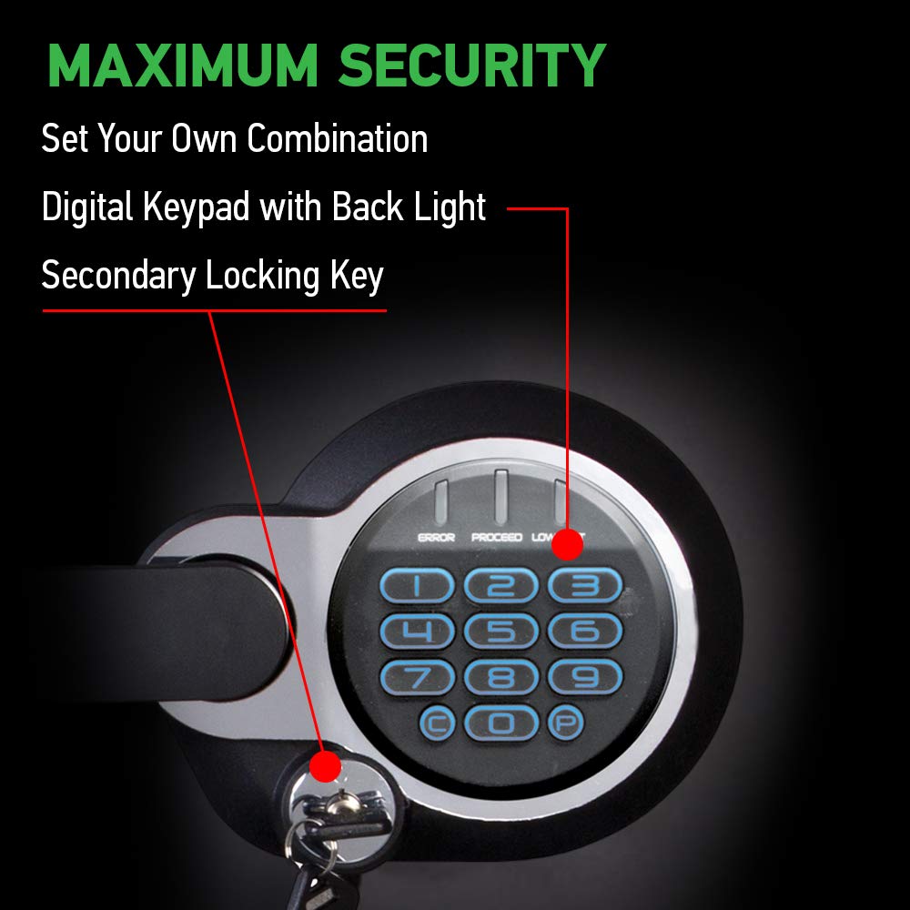 SentrySafe SFW123GDC four live bolts provide strong protection against intrusion