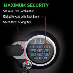 SentrySafe SFW123GDC four live bolts provide strong protection against intrusion