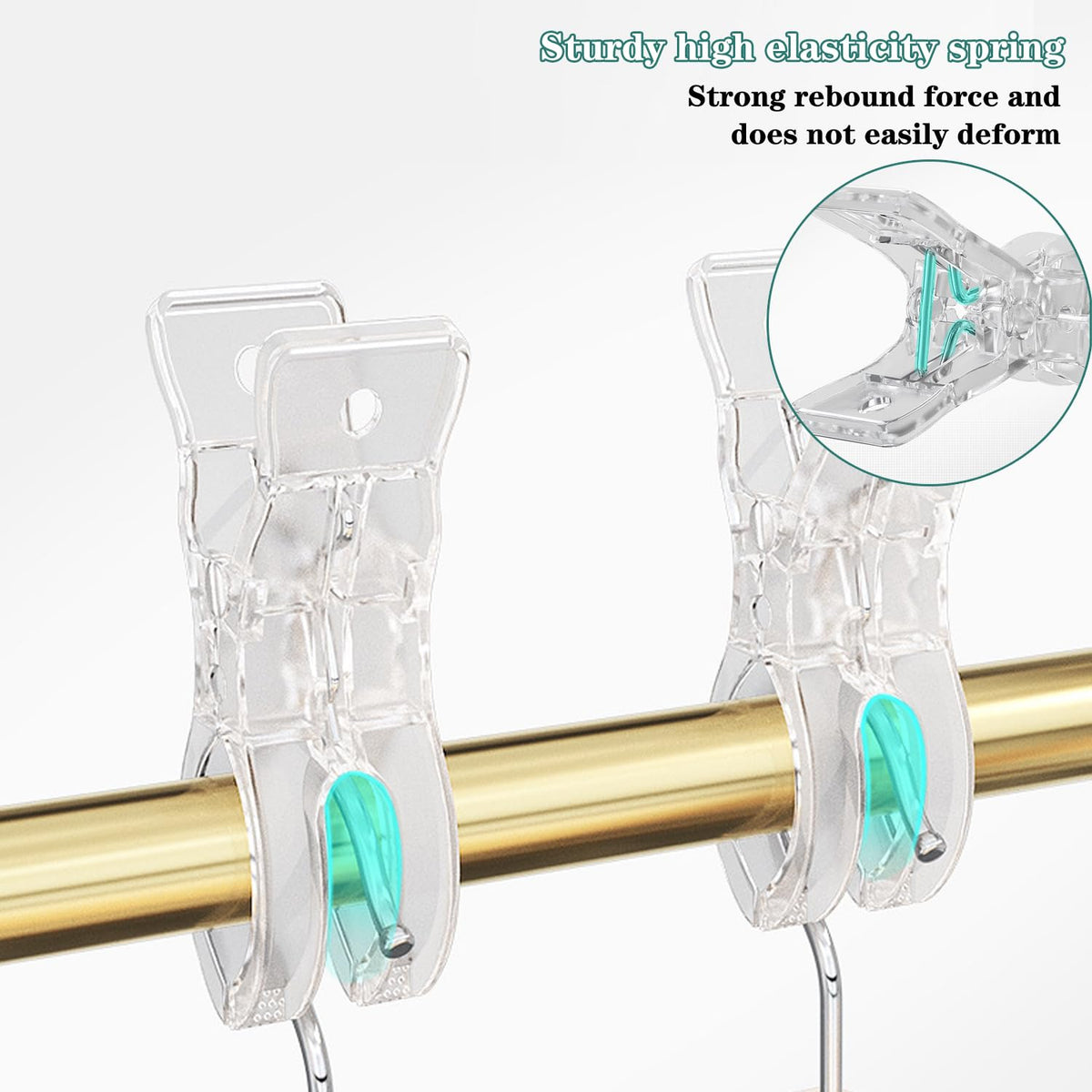 Senylanhxy transparent clamps hide hardware for polished events.