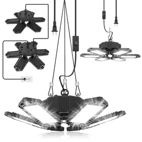 SEOBIOG 2-pack plug-in garage light delivering bright, even illumination for garage tasks