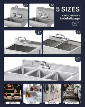 Sepaitek installation kit included for quick mounting in two-hole four-inch centers