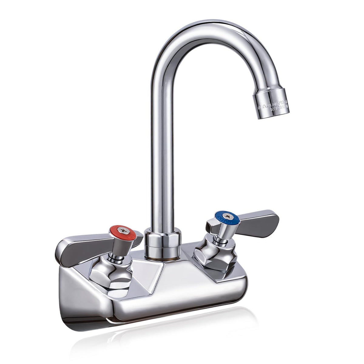 Sepaitek leak-free wall mount faucet with four-inch center for reliable kitchen use