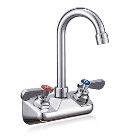 Sepaitek leak-free wall mount faucet with four-inch center for reliable kitchen use