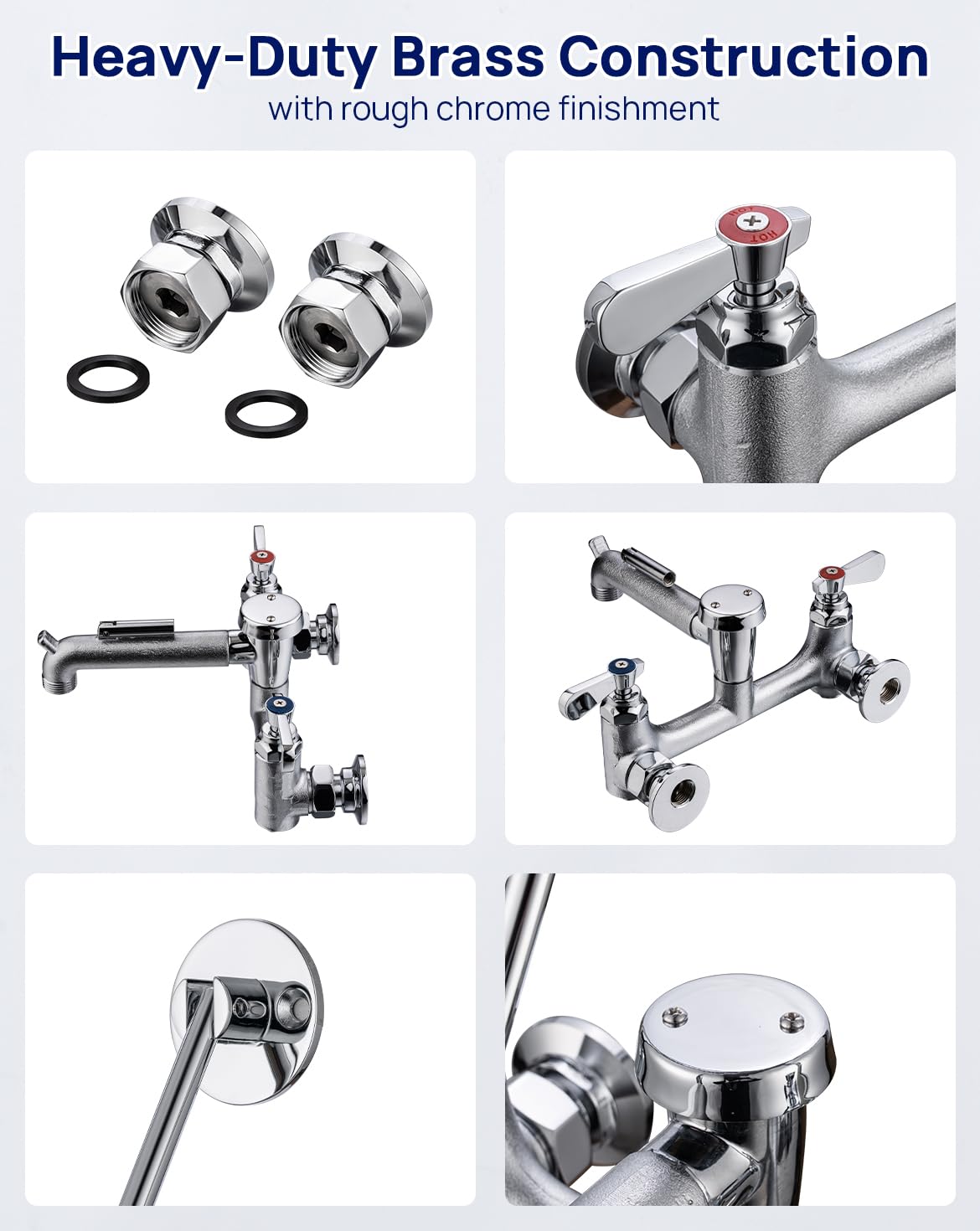 Sepaitek mop sink faucet with pail hook for stable bucket use
