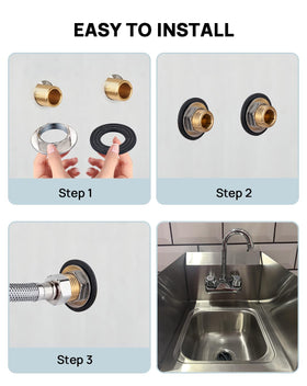 Sepaitek rugged brass construction delivers durable performance in kitchens.