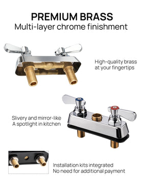 Sepaitek 304 stainless steel spout provides durability and easy cleaning.
