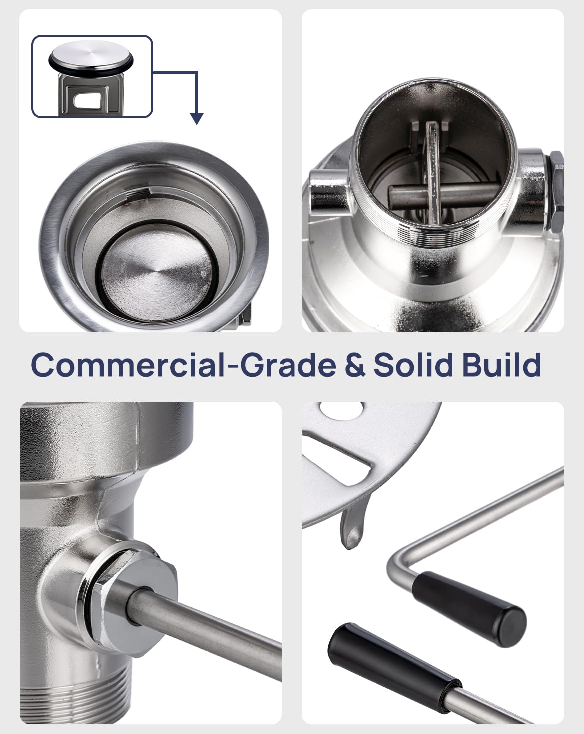 Close-up of corrosion-resistant stainless steel valve and O-ring seal