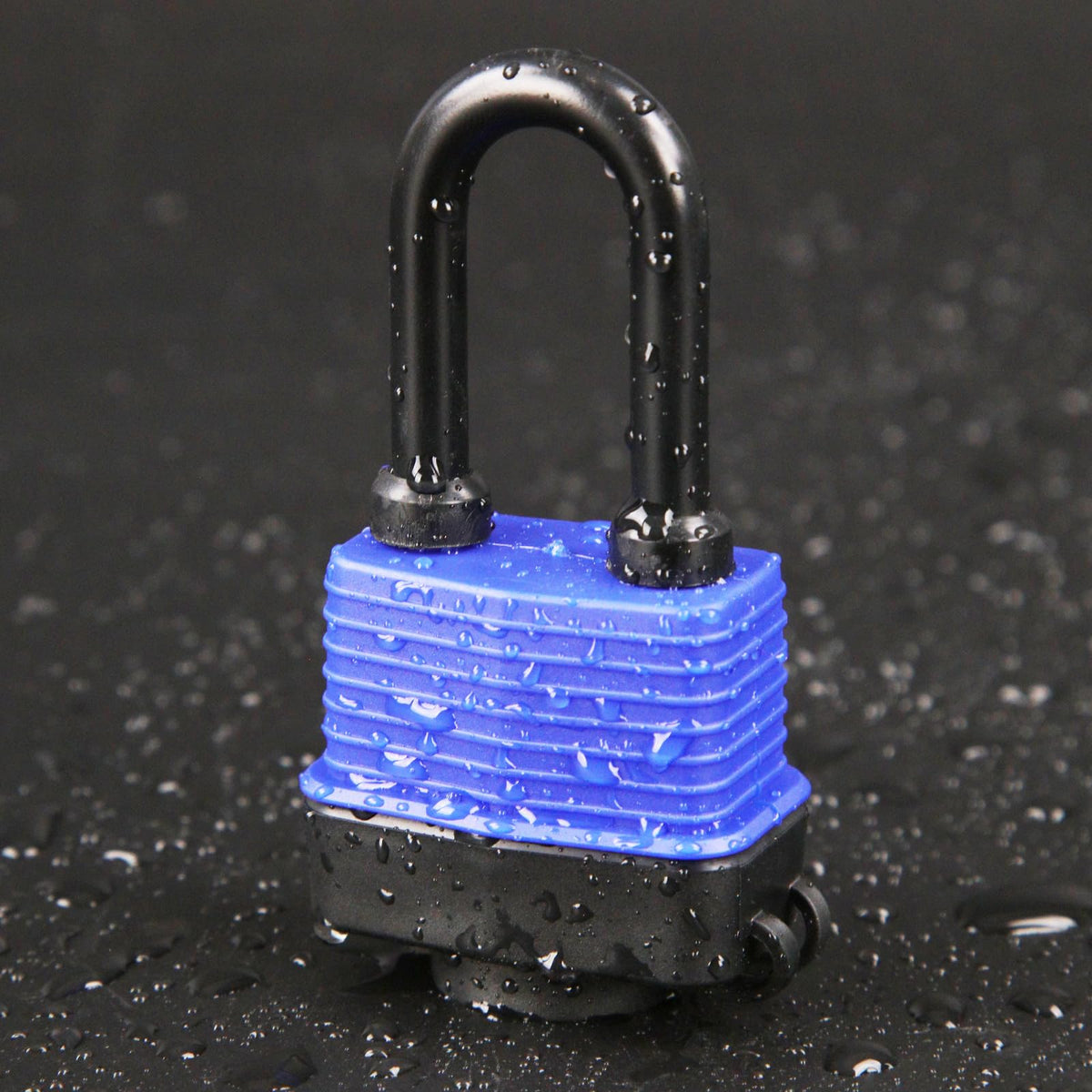 SEPOX padlock on fence demonstrates versatile use with an extra-long shackle