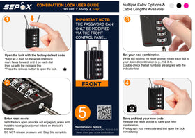 SEPOX locker and toolbox use with smooth cable for easy threading