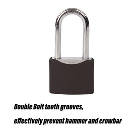 Shackle detail shows the 1-5-8 inch length for wide access