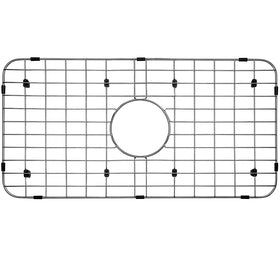 Serene Valley sink bottom grid fits 24-1/8 by 12-5/8 inches with center drain.