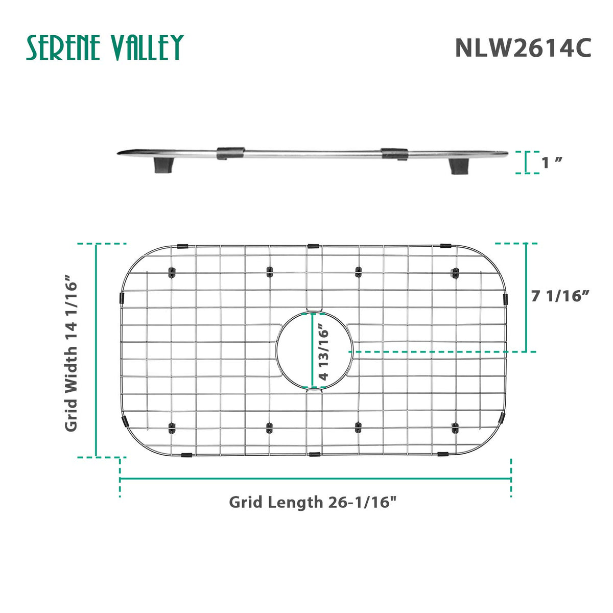 Serene Valley centered-drain view demonstrates precise drain alignment